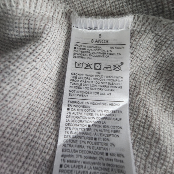 Janie & Jack Geo Floral Jacquard Bow Collar Dress Girls Size 8 Black/ White - Picture 9 of 13